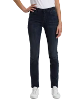 Dámske džínsy CROSS JEANS Anya tmavomodré - vyšúchané