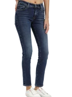 Dámske džínsy CROSS JEANS Anya tmavomodré - sprané