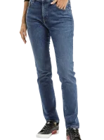 Dámske džínsy CROSS JEANS Anya High klasicky modré-sprané