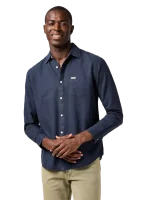 Pánska košeľa WRANGLER dlhý rukáv One Pocket Shirt modrá
