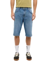 Pánske džínsové šortky MUSTANG Denim Bermuda klasicky modré-vyšúchané