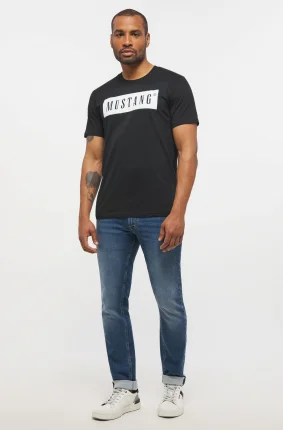Pánske tričko MUSTANG čierne-L