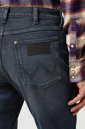 Pánske džínsy WRANGLER Greensboro tmavo modré-vyšúchané - 36/30