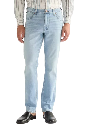 Pánske džínsy WRANGLER Greensboro svetlo modré-vyšúchané