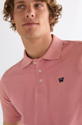 Pánska polokošela WRANGLER ružová - XL