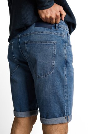 Pánske džínsové kraťasy TOM TAILOR TTJosh klasicky modré - 31