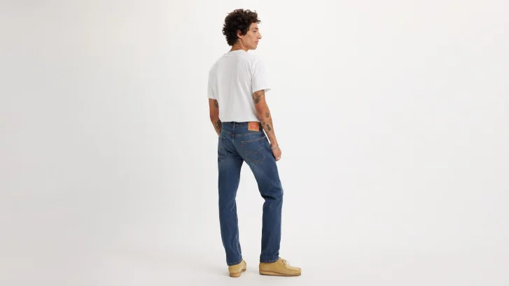 Pánske džínsy LEVI'S 502 klasicky modré-sprané-30/32