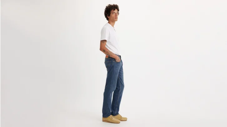 Pánske džínsy LEVI'S 502 klasicky modré-sprané-30/32