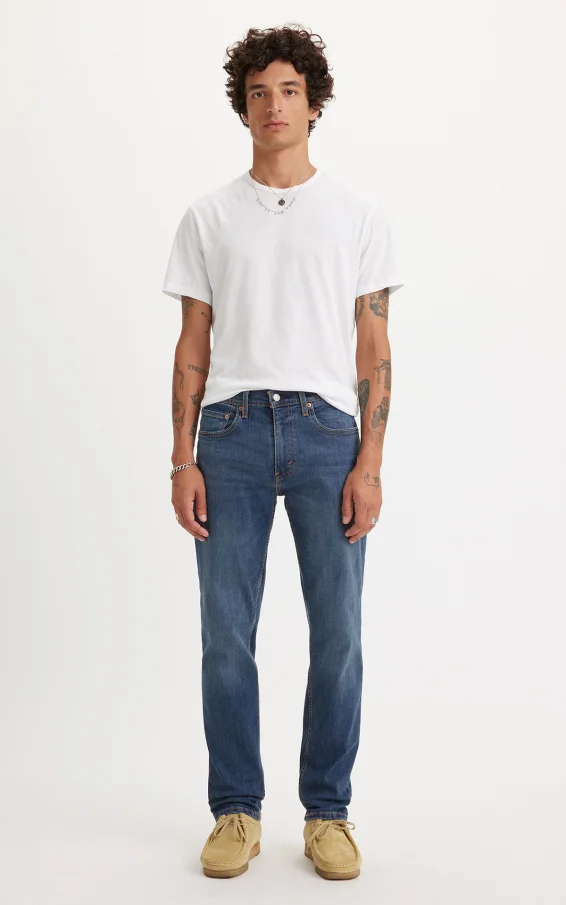 Pánske džínsy LEVI'S 502 klasicky modré-sprané-30/32
