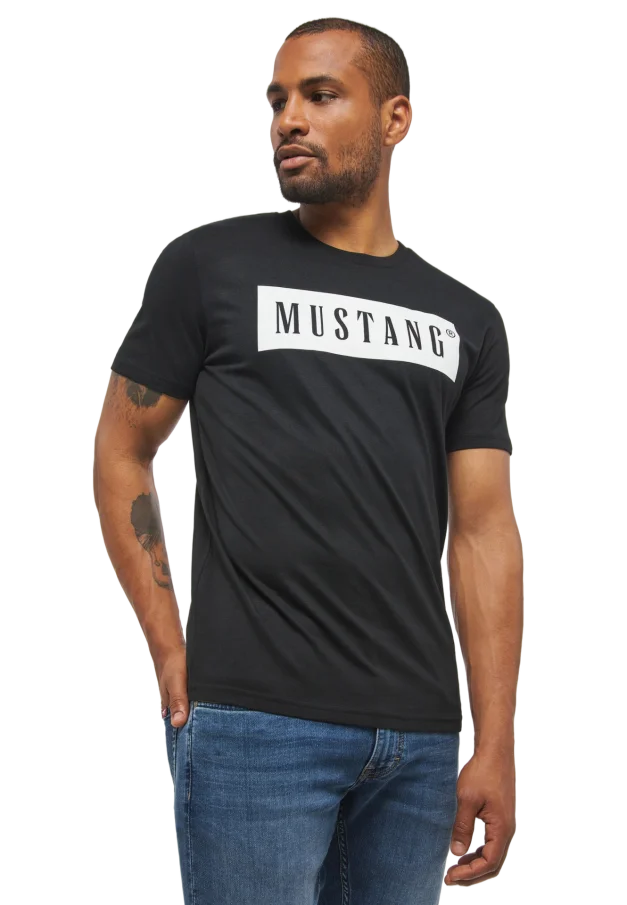 Pánske tričko MUSTANG čierne-L