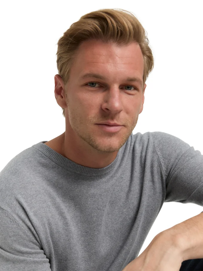 Pánsky sveter TOM TAILOR sivý - XXL