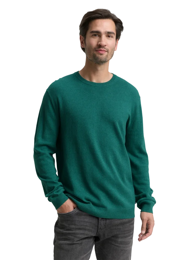 Pánsky sveter TOM TAILOR zelený - XXL