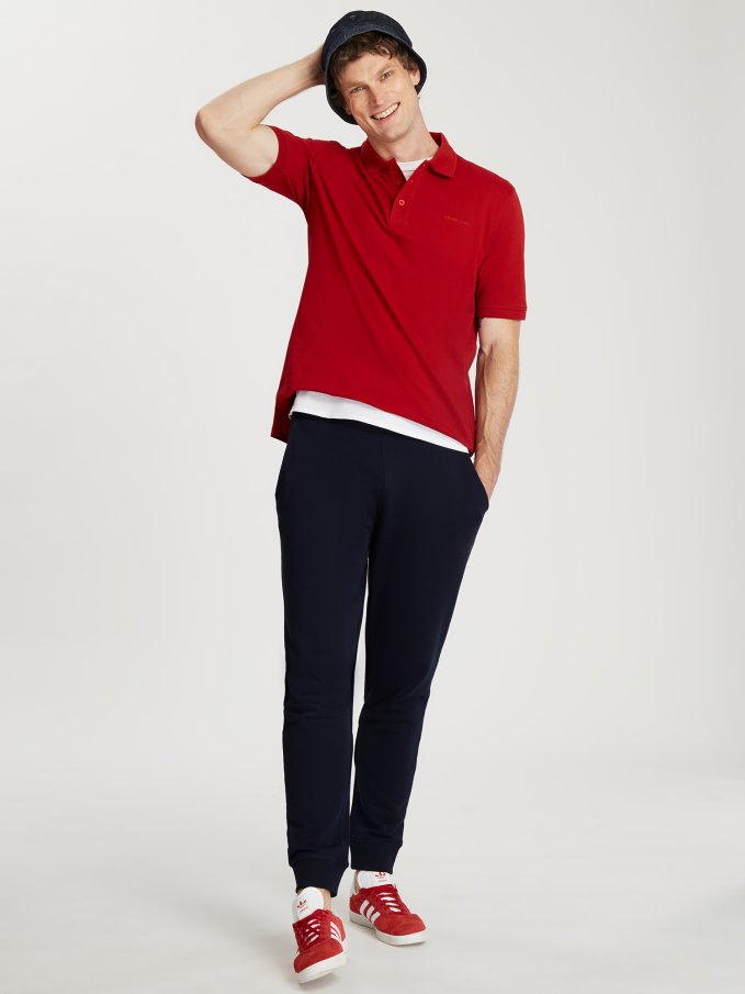Pánska polokošela CROSS JEANS červená