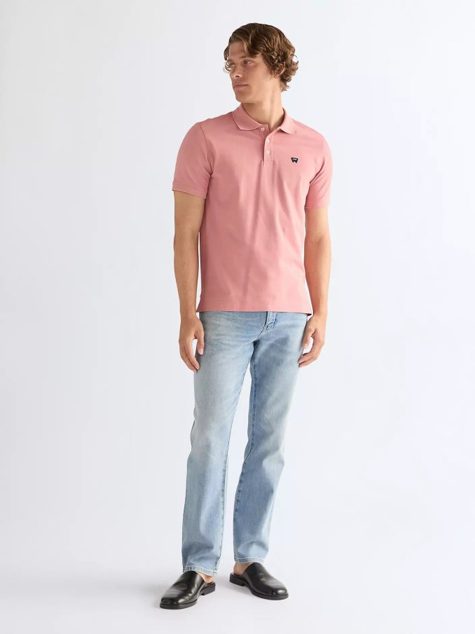 Pánska polokošela WRANGLER ružová - XL
