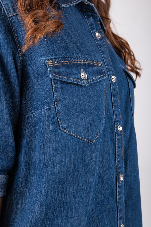 Dámske džínsové šaty MAVI Lyra tmavo modré - S