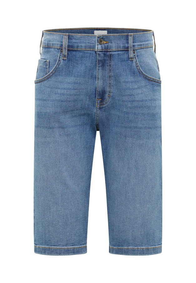 Pánske džínsové šortky MUSTANG Denim Bermuda klasicky modré-vyšúchané