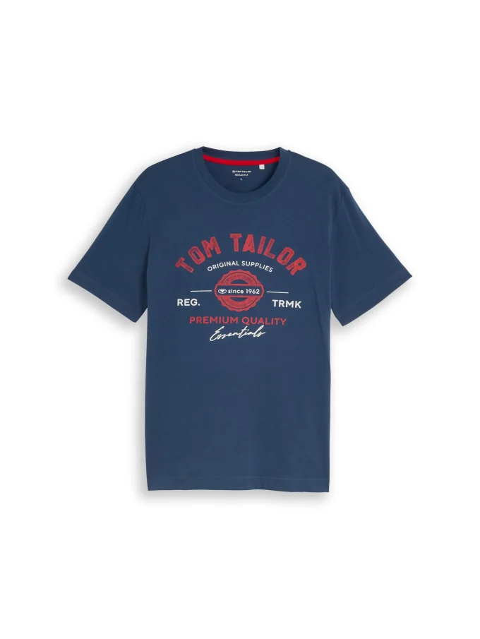Pánske tričko TOM TAILOR modré - XXL