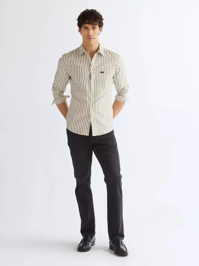 Pánske džínsy WRANGLER Greensboro sivé - 30/30